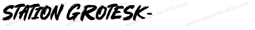 station grotesk字体转换